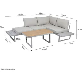 Greemotion Aruba Lounge-Set grau