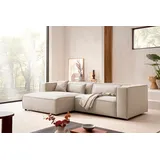 LeGer Home by Lena Gercke Eckcouch Cord 2-Sitzer Beige