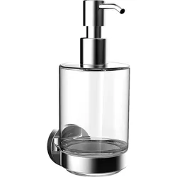 Seifenspender round (Ausführung: Seifenspender emco round chrom Glas satiniert)