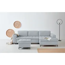 OTTO products Eckcouch Polyester L-Form 266cm Silber