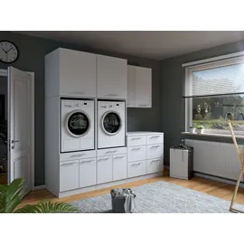 laundreezy Mehrzweckschrank-Set 238 x 68 x 238 cm Weiß