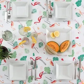 d-c-fix Wachstuch-Tischdecke rund Manhattan 150 cm Blau