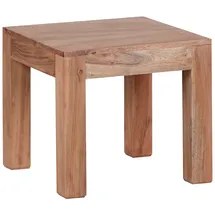 KADIMA DESIGN Nako Massivholz-Tisch 45 x 40 x 45 cm Beige