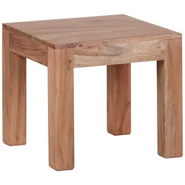 KADIMA DESIGN Nako Massivholz-Tisch 45 x 40 x 45 cm Beige