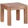 KADIMA DESIGN Nako Massivholz-Tisch 45 x 40 x 45 cm Beige