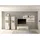 furn.design Wandregal 155 x 80 x 20 cm Weiß