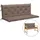vidaXL Auflage 150 x 50 x 7 cm Taupe 1 St.
