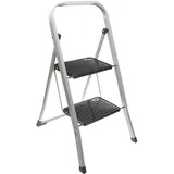Storage Solutions, Leiter + Gerüst, Klappbare Trittleiter, mit zwei Stufen, bis 150 kg (Stehleiter, Trittleiter)