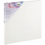 IDENA Keilrahmen mit Leinwand aus 100% Baumwolle, 380 g/m2, für Ölund Acrylfarben, 30 x 30 cm,