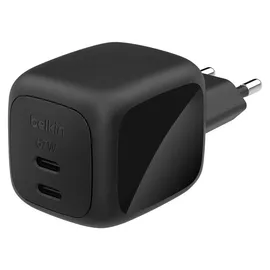 Belkin Dual USB-C Ladegerät Power Delivery und PPS (67 W) schwarz