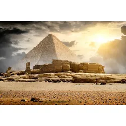 Fototapete PAPERMOON "Pyramide", bunt, B:3,00m L:2,23m, Vlies, Tapeten