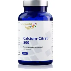Vita World Calcium citrat 500 Kapseln mit Kalzium 120 KAP