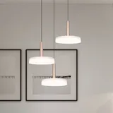 Trio led Pendelleuchte celeste 3-flg. coffee Weiß