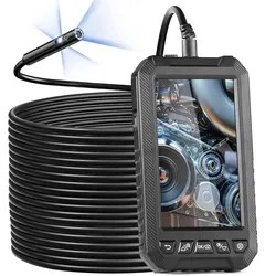 VEVOR Endoskopkamera Inspektionskamera 1080P Rohrkamera 15m Kabel 5" Display