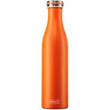 LURCH 240969 Isolierflasche/Thermoflasche für heiße und kalte Getränke aus Doppelwandigem Edelstahl 0,75l,