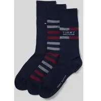 Socken aus Baumwoll-Mix im 3er-Pack, Marine, 43-46