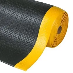 Anti-Ermüdungsbelag für trockene Arbeitsbereiche, Rolle 0,9 x 18,3 m, schwarz/gelb