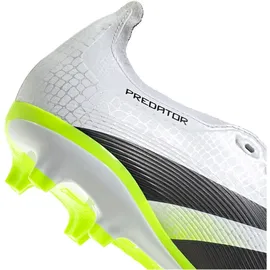 adidas Predator League FG/MG Herren Cloud White/Core Black/Lucid Lemon 46