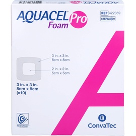 ConvaTec (Germany) GmbH AQUACEL Foam Pro 8x8 cm Hydrofiber Schaumverband