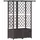 vidaXL Hochbeet mit Rankgitter und Dach 124 x 40 x 138 cm Braun