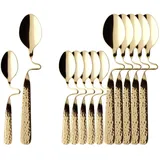 Villeroy & Boch NewWave Caffè Spoon Kaffee- & Espresso-Löffel Set 12-teilig vergoldet