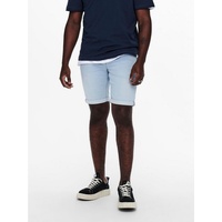 Only & Sons Jeansshorts »ONSPLY LIGHT BLUE 5189 SHORTS DNM NOOS«, blau