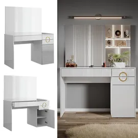 Vicco Schminktisch Adela Weiß 115 cm mit Spiegel