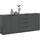 Möbel Boss Kopenhagen 185 x 80 x 35 cm Anthrazit/Schwarz