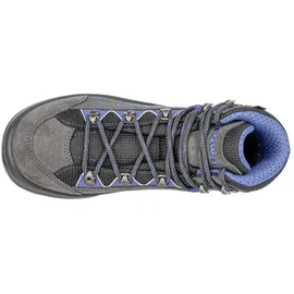 Lowa Kody Evo GTX Mid Junior (Veloursleder, wasserdicht) anthrazitgrau/blau Kinder