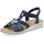 Rieker Damen Pantoletten V0649, Frauen Slipper,schluepfschuhe,Slip-ons,Backless Slipper,Mules,Gartenschuhe,Sommerschuhe,blau (14),42 EU | Gr.: 42