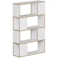 Vicco Eneos Raumteiler 80 x 124,5 x 24 cm Weiß/Eiche