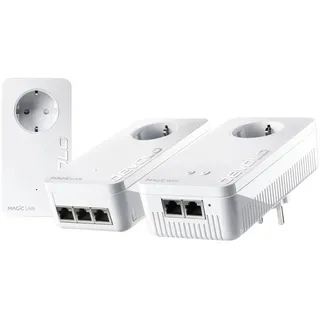 devolo Magic 2 WiFi triple Streaming Kit Powerline WLAN Network Kit 8728 DE Powerline, WLAN 2400 MBit/s