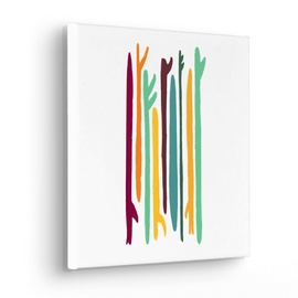 KOMAR Keilrahmenbild im Echtholzrahmen - Surf Blade - Größe 30 x 30 cm - Wandbild, Kunstdruck, Wanddekoration, Design, Wohnzimmer, Schlafzimmer