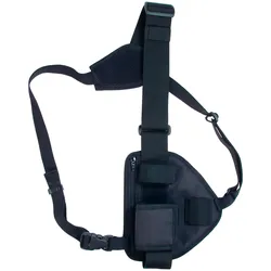 tee-uu CHEST Funkgeräte-Harnisch Schwarz 19,5 x 21,5 x 4,0 cm