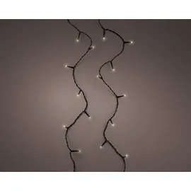 Lumineo LED Lichterkette 9 m Schwarz warmweiß