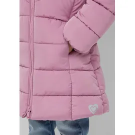 s.Oliver Wärmender Steppmantel mit Teddyplüsch-Futter - pink - 92