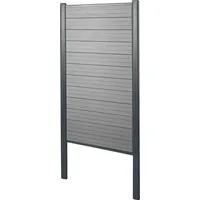 MCW Windschutz WPC-Sichtschutz Savoie 100 cm grau