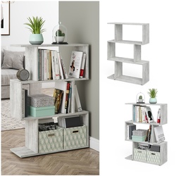 VICCO Raumteiler LEVIO Beton Regal Bücherregal Standregal Hochregal Wandregal