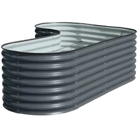 Konifera Hochbeet Pamplona 240 x 160 x 82 cm grau