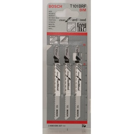 Bosch Professional BIM Stichsägeblatt T 101 BRF Clean for Hard Wood 3er-Pack (2608636227)