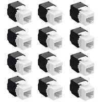 Kwmobile 12x Keystone Modul für CAT6 Kabel - 1