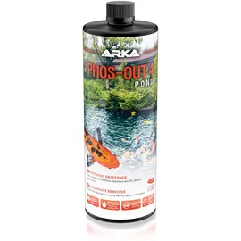 Arka Phosphatentferner Teich 946 ml – flüssiger Phosphatbinder für klares Teichwasser – bindet organische & anorganische Phosphate schnell, lanthanfrei & schwermetallfrei – ARKA Pond Phos-Out 4