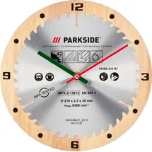 Parkside Sägeblatt Wanduhr 25 cm PWCP1 A1 Holz/Metall