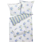 Dyckhoff Weichfrottier Bettwäsche Rosali blau