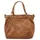Samantha look Shopper echt Leder, Made in Italy, braun