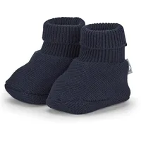 Sterntaler Unisex Baby GOTS Strick-Schuh, Marine, 16 EU