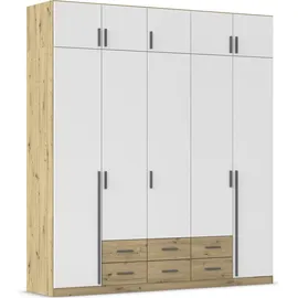 Rauch Wäscheschrank GAMMA 226 x 248 x 54 cm Eiche artisan/Alpinweiß