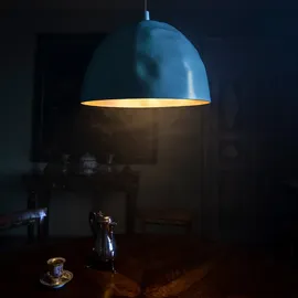 Foscarini Bump 1-flg. 38 cm blau Kunststoff