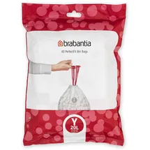 Brabantia PerfectFit Spenderpackung (Code Y / 20L) Extra Starke müllsäcke Mit Zugband 40
