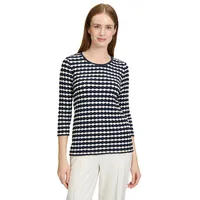 Betty Barclay Basic Shirt mit 3/4-Ärmel, Marine, 44